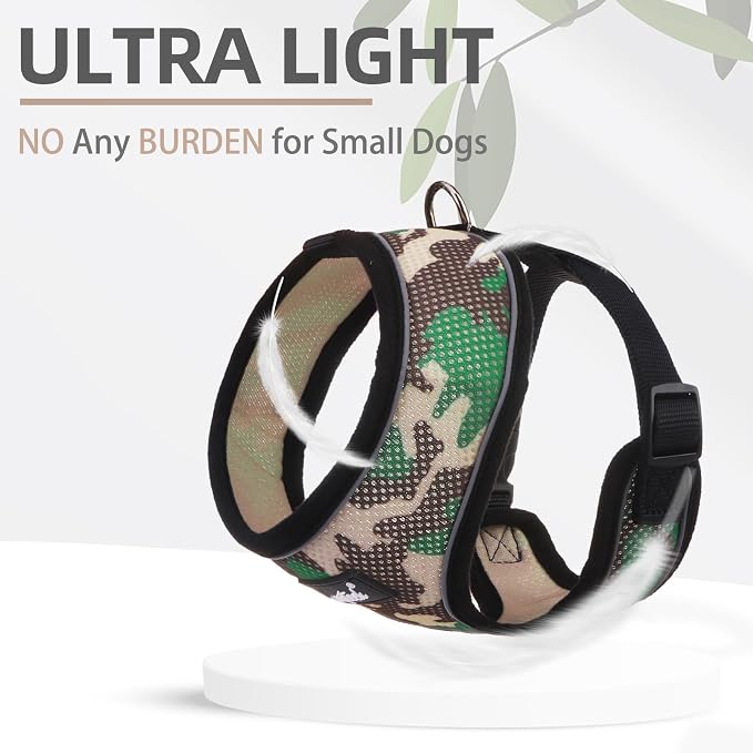 PUPTECK Soft Mesh Dog Harness and Leash Set Pet Puppy Cat Comfort Padded Vest - Image 5