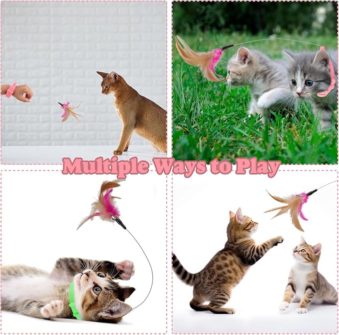 KALAMANDA Cat Collar Toy, Interactive Self Playing Toys - Image 3