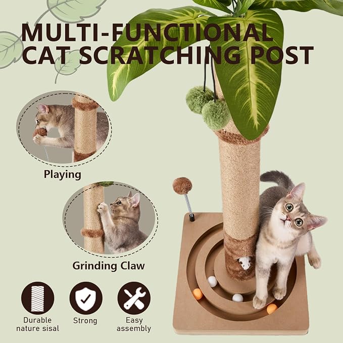 MECOOL Cat Scratching Post Sturdy and Premium Scratch Posts - Image 3