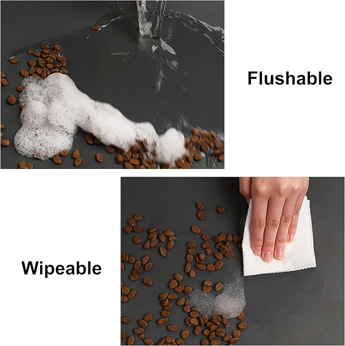 YCT Pet Cat Dog Food Mat, Non-Slip Super Absorbent, 18.1 x 11.8 inches - Image 5