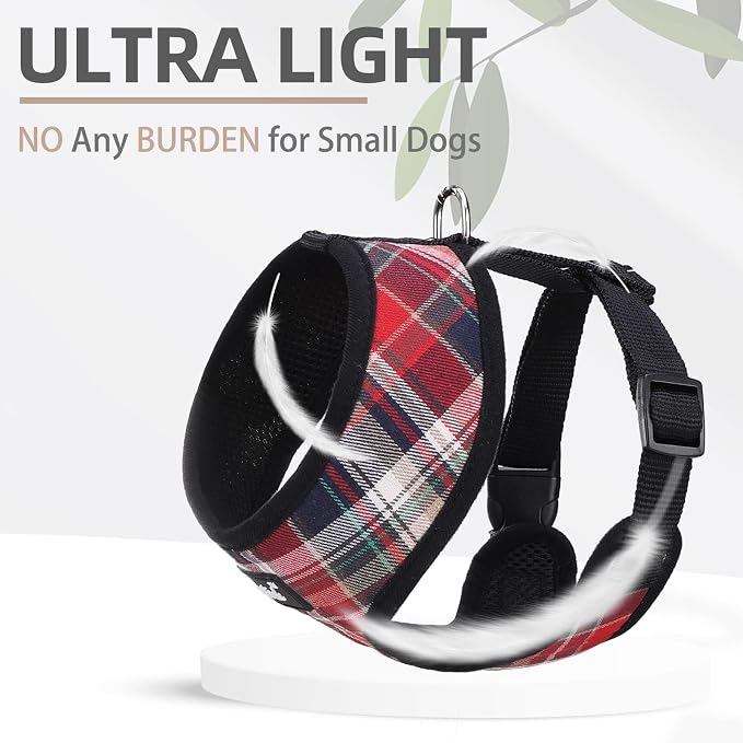 PUPTECK Soft Mesh Dog Harness and Leash Set Pet Puppy Cat Comfort Padded Vest - Image 5