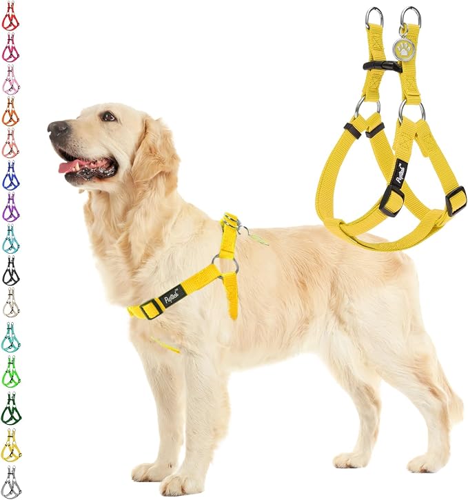 PUPTECK No Pull Dog Harness Soft Adjustable Basic Nylon Step in Puppy Vest by PUPTECK