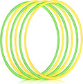 6 Pcs Exercise Hoop Detachable Fitness Rings Adjustable Plastic Toy Fitness by Halloscume