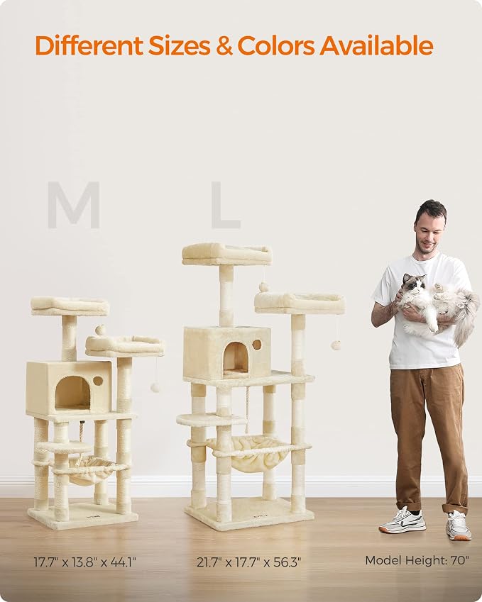 Feandrea Cat Tree, 44.1-Inch Cat Tower - Image 10