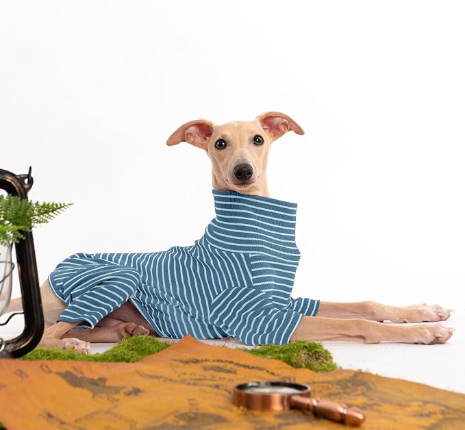 Dog Sweaters for Small Dogs Girls Boys, Striped Pet Sweaters for Fall Winter - Image 4