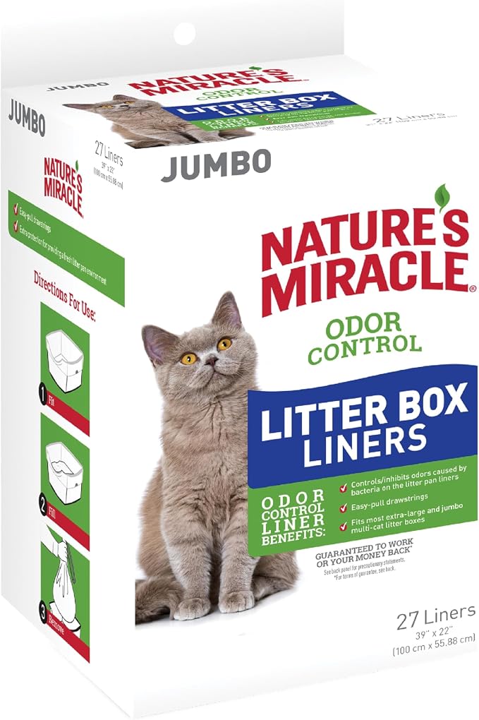 Nature’s Miracle Odor Control Litter Box Liners by NaturesMiracle