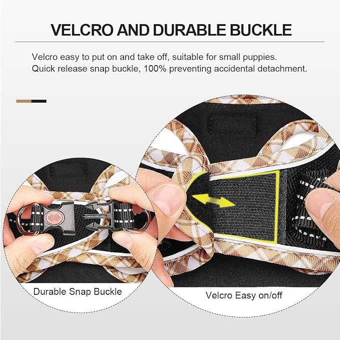Mercano Soft Mesh Dog Harness and Leash Set, No-Chock Step-in Reflective - Image 5