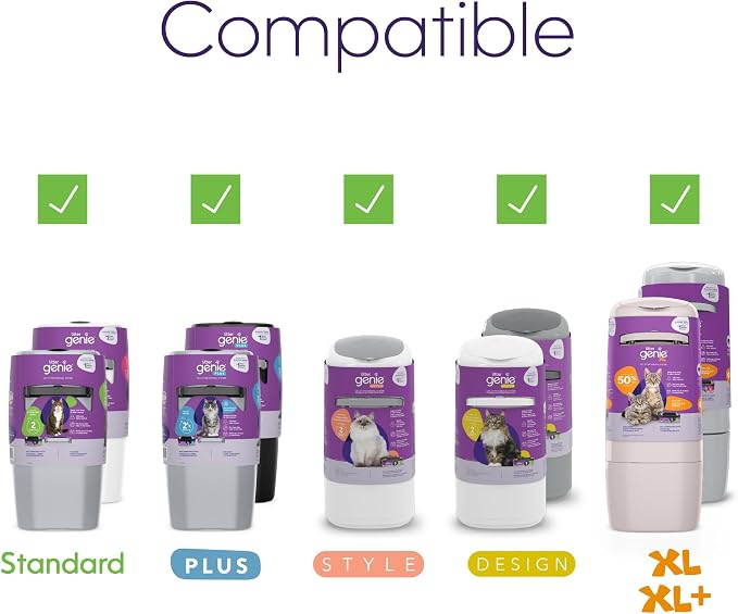Litter Genie Refill Bags | Standard 12-Pack, 168 total ft | Up to 24 Months of - Image 5