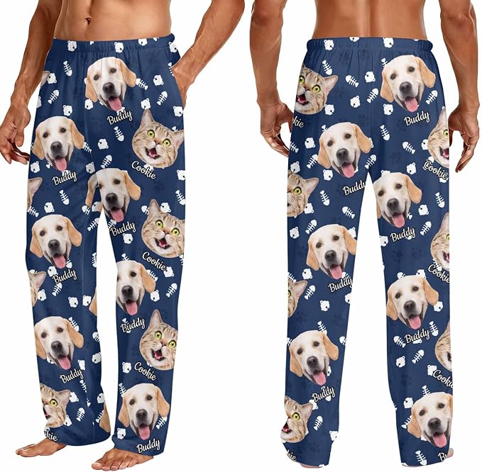 Custom Couple Pajama Pants Sock - Image 3