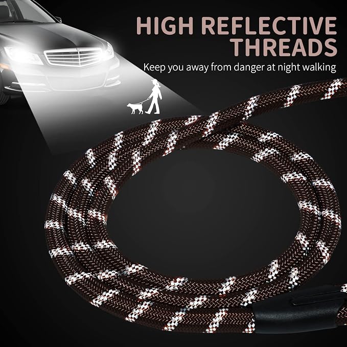 Long Dog Leash for Training 15Ft-Reflective Nylon Rope - Image 3