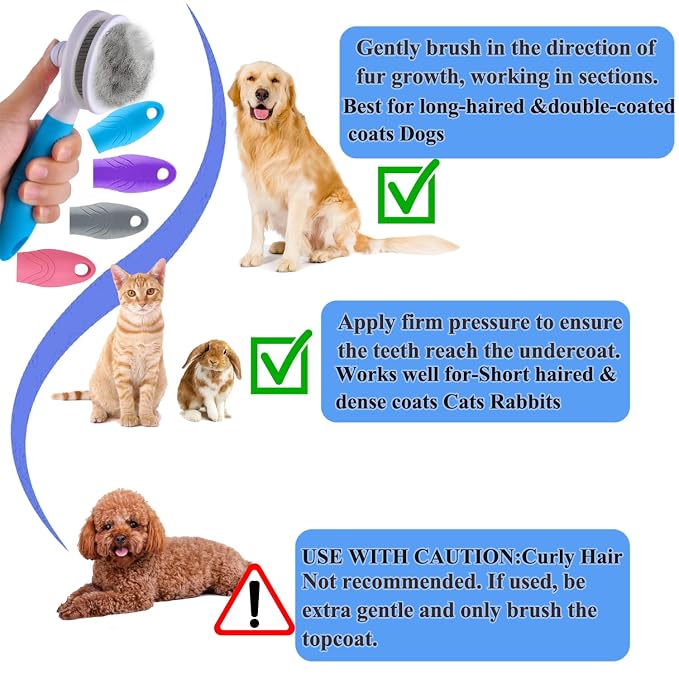 Self Cleaning Slicker Brush - Image 7