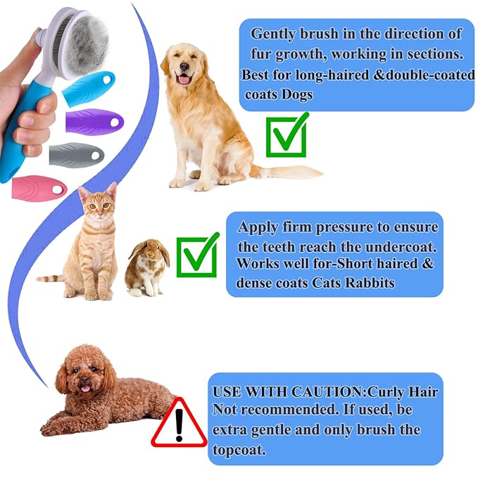 Self Cleaning Slicker Brush - Image 5