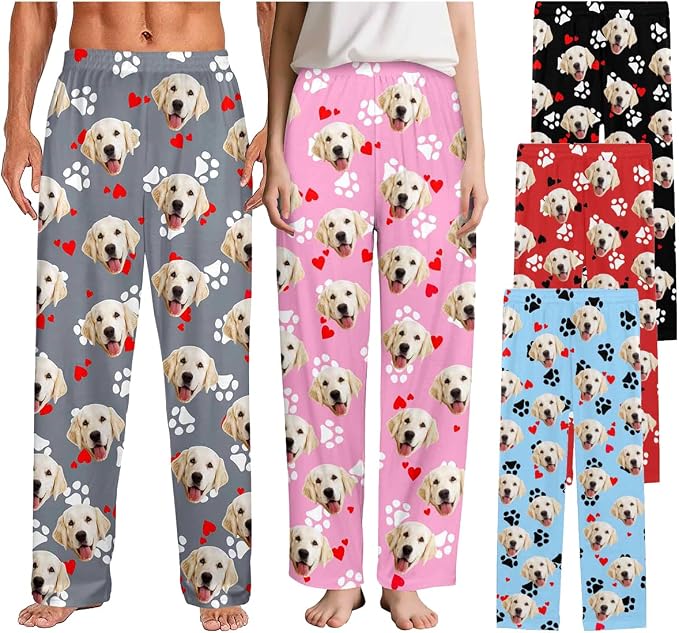 Custom Couple Pajama Pants Sock by FUNAO