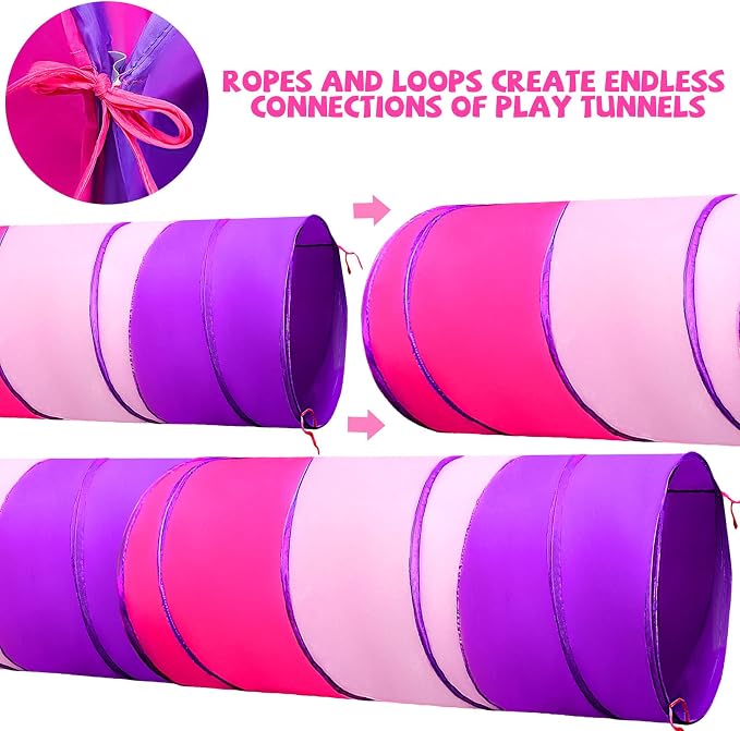 Kids Play Tunnel for Toddlers 1-3, Baby Crawling Toys for 1 2 3 4 Year Old Girl - Image 4