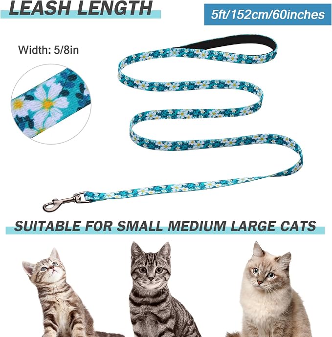 Hikiko Cat Harness and Leash Set Escape Proof Adjustable Walking Travel Cute - Image 6