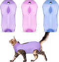 Nuanchu 3 Pieces Cat Recovery Suit Kitten Recovery Suit E-Collar Alternative by Nuanchu
