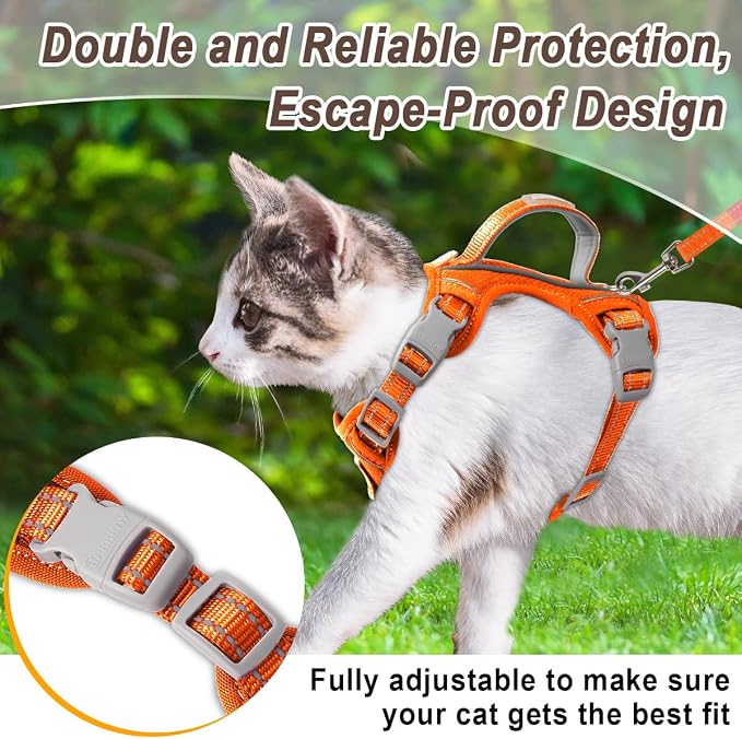Cat Harness and Leash Set for Walking Escape Proof for Small Large cat Kitten - Image 8