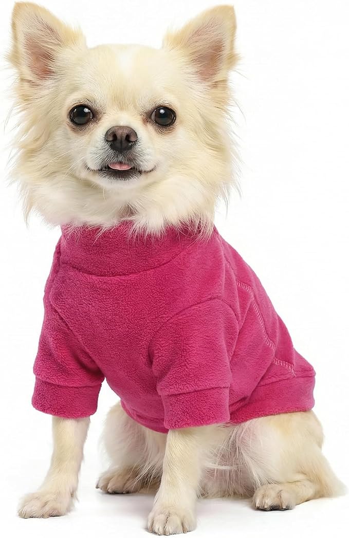 Fitwarm 3 Pack Classic Fleece Dog Sweater, Turtleneck Dog Sweatshirt, Dog - Image 4