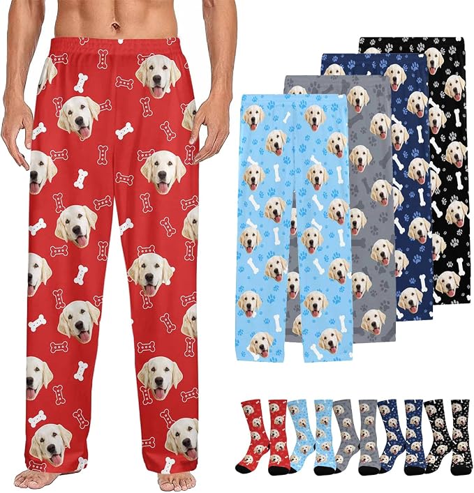 Custom Couple Pajama Pants Sock by FUNAO