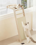 Cat Window Perch with Scratching Pad, Playing and Watching Bird by MeowHomm
