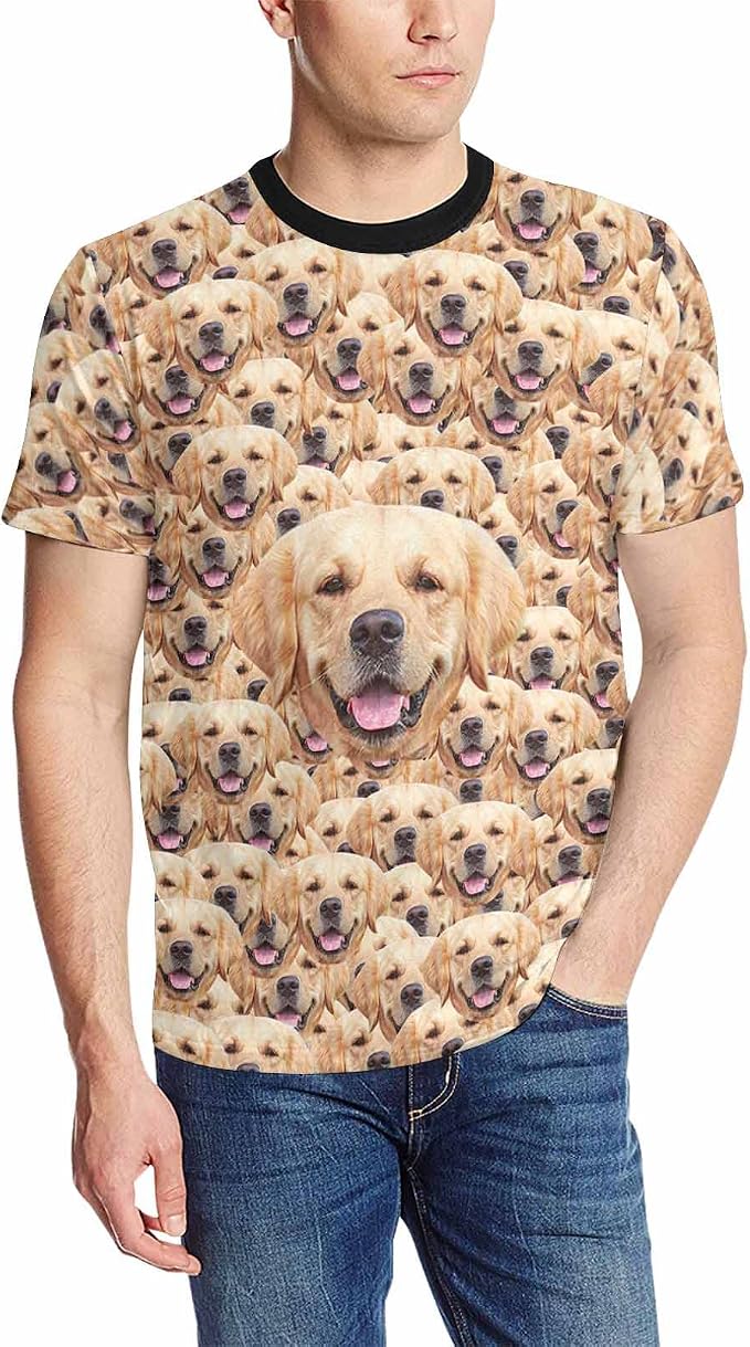 Custom T Shirts with Face Photo Text Pet Shirt by Artsadd