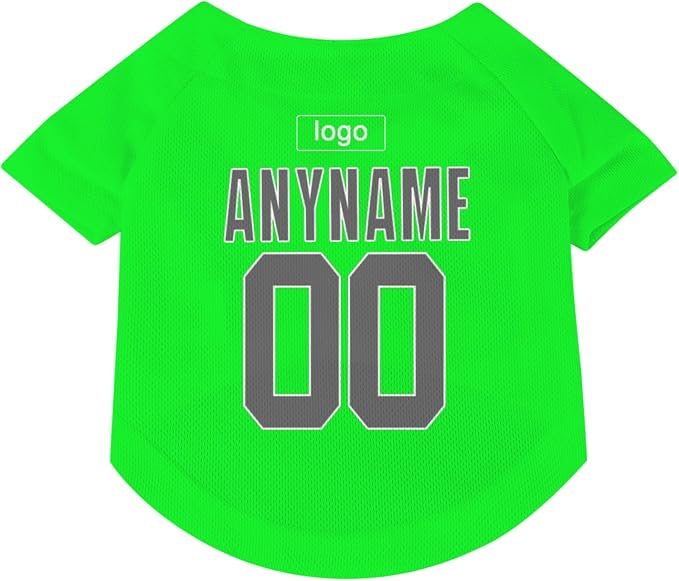 Custom Pet Dog Baseball Jersey Personalized Dog&Cat Jersey Printed Text Logo - Image 2