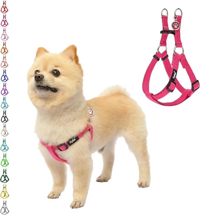 PUPTECK No Pull Dog Harness Soft Adjustable Basic Nylon Step in Puppy Vest by PUPTECK