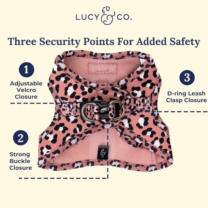 Lucy & Co. Wild Side Step-in Cat Harness & Leash Bundle – Reflective, - Image 4