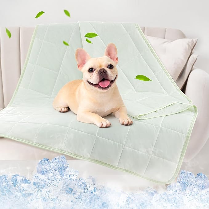 PICK FOR LIFE Cooling Blanket for Dogs, 0.4 Q-MAX Pets Cooling Comforter Throw by PICKFORLIFE