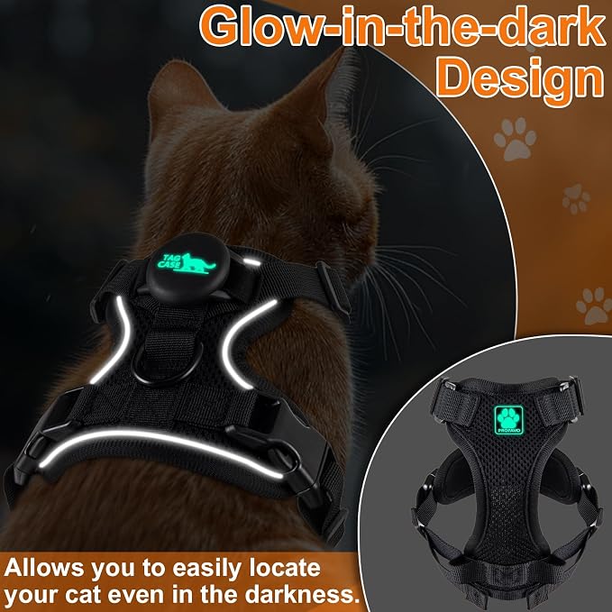 Cat Harness and Leash for Walking, Airtag Cat Harness and Leash Set - Image 3