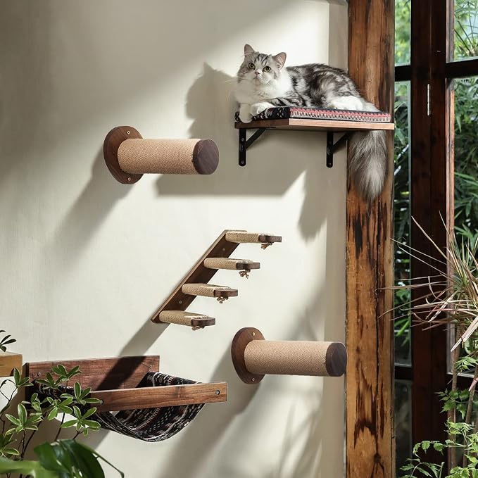 FUKUMARU Cat Wall Furniture, 11.8 Inch Cats Shelves - Image 7