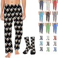 Artsadd Personalized Christmas Pajama Pants Socks by Artsadd