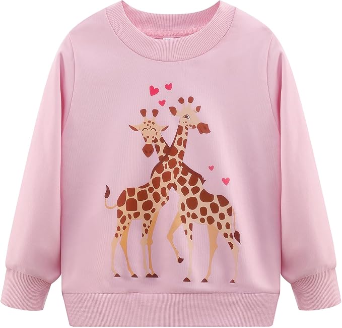 RETSUGO Toddler Baby Girls Sweatshirts Casual Pullover Crewneck Winter Long by RETSUGO