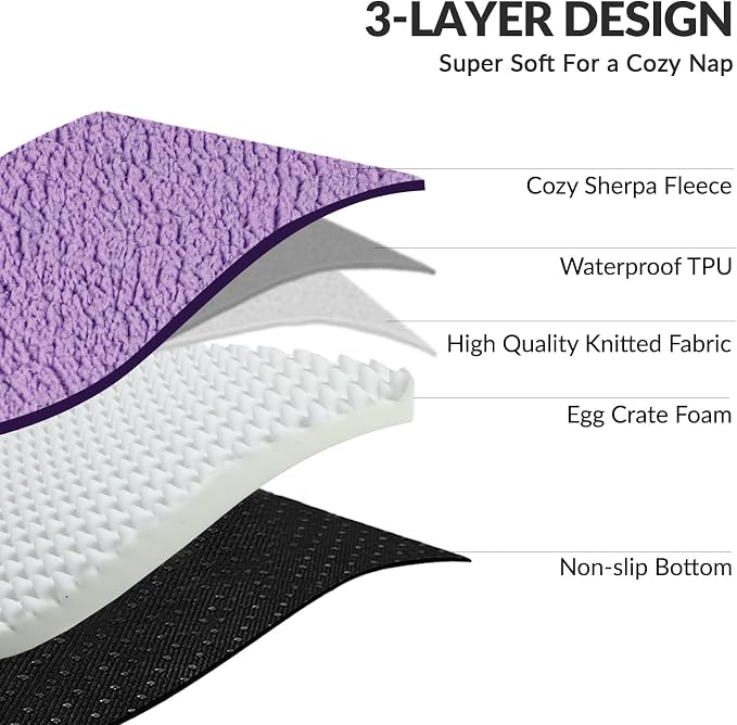 Patas Lague Orthopedic XL Dog Bed Large Sized Dog 42''X28'', Waterproof L - Image 4