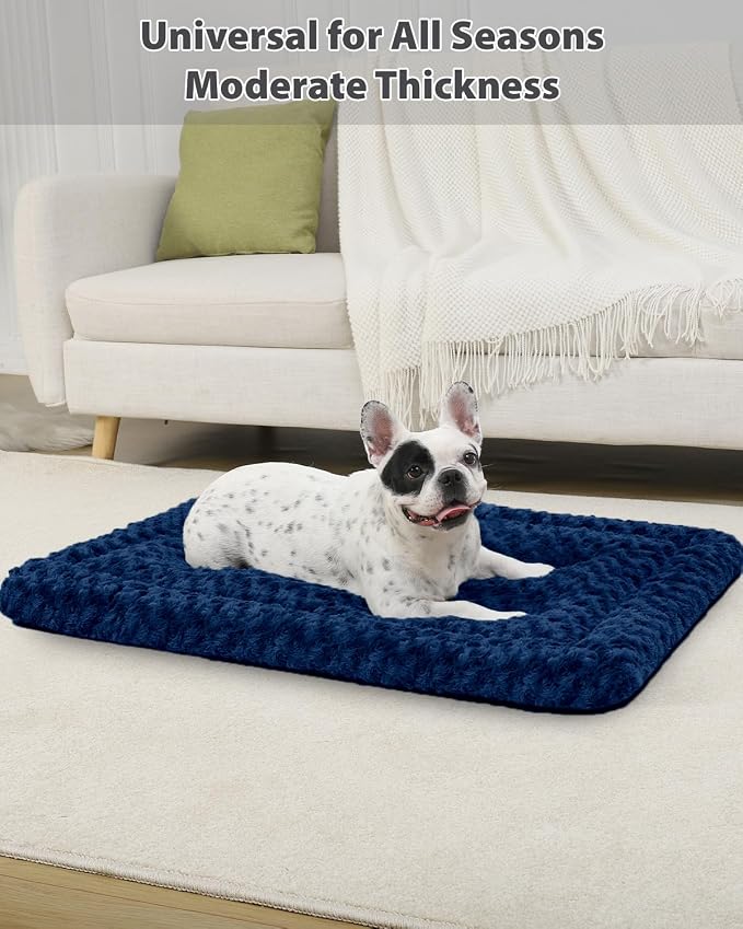 Washable Dog Bed Mat Soft Dog Crate Pad Fluffy Pet Kennel Beds Sleeping Mattress - Image 5