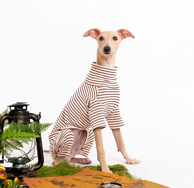 Dog Sweaters for Small Dogs Girls Boys, Striped Pet Sweaters for Fall Winter - Image 3