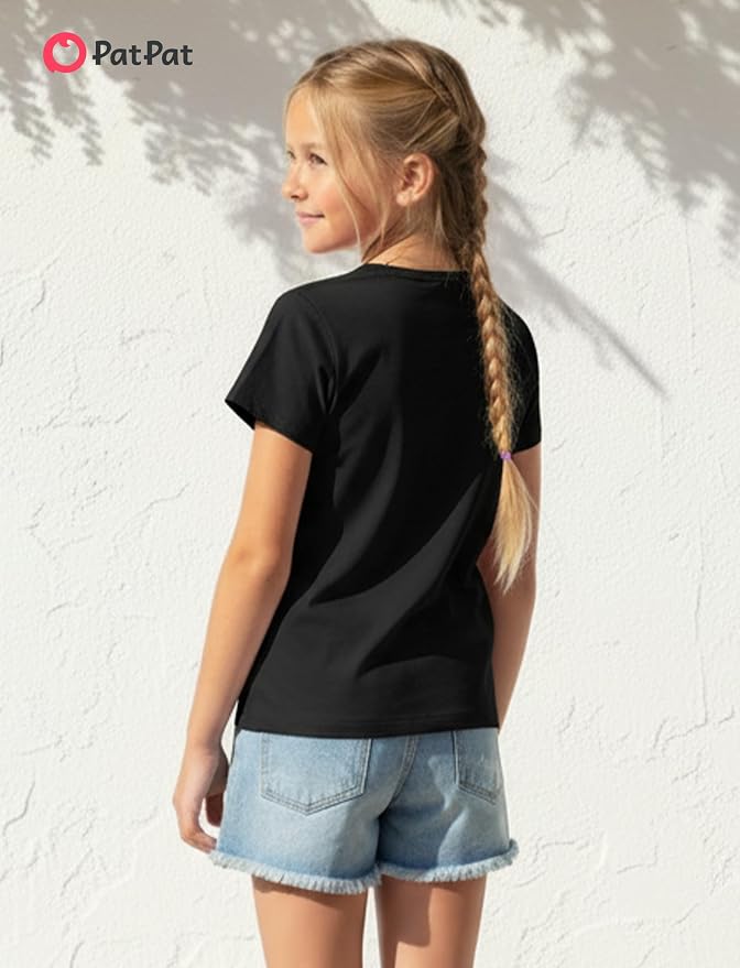 PATPAT Girls Crewneck Short Sleeve Graphic Tees Animal Print Shirts Cute Summer - Image 3