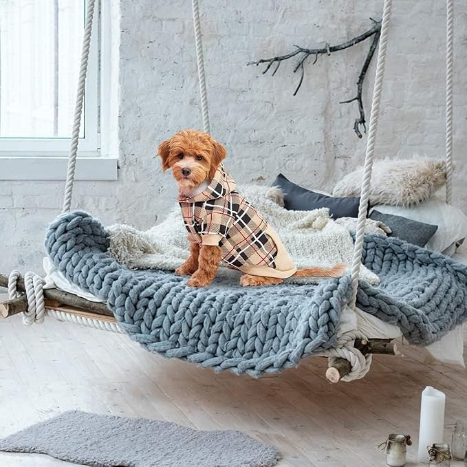 EXPAWLORER Plaid Dog Hoodie - Image 6