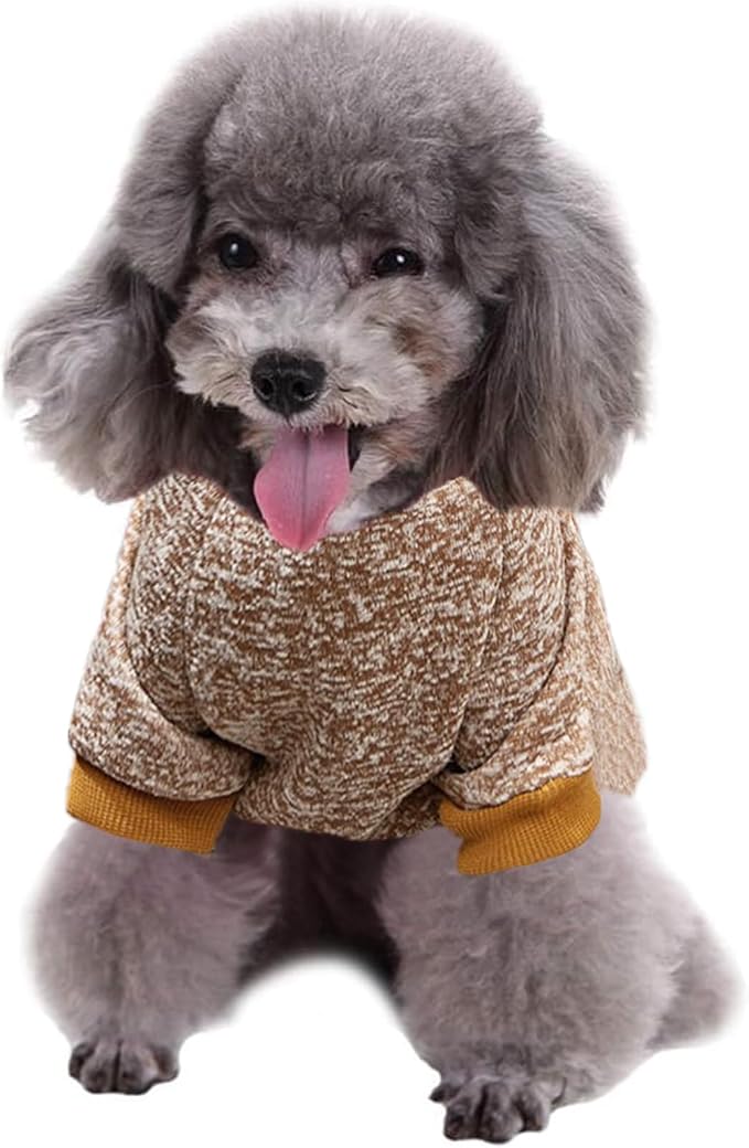Jecikelon Dog Clothes Dogs Sweater Soft Puppies Clothing Winter Puppy Sweaters - Image 2
