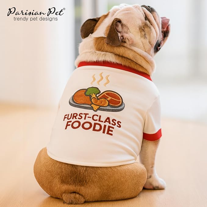 Parisian Pet Dog Furst Class Foodie Shirt - Image 4