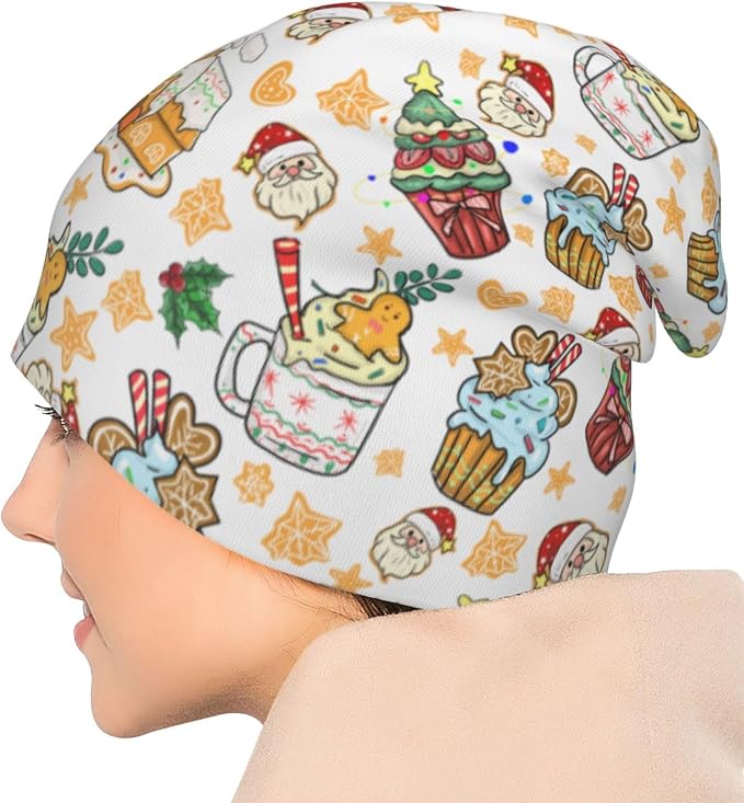 Beanie Hat Skull Cap Chemo Hat Slouchy Cap Headwear Stretch Knitted Hats - Image 7
