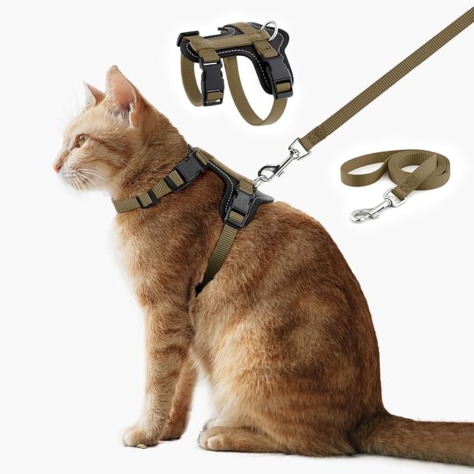 Plutus Pet Adjustable Cat Harness and Leash Set, Quick Release, Escape Proof by PLUTUSPET