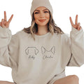 Custom Dog Ears Sweatshirt Personalized Dog Mom Sweatshirt Women Gifts Puppy by LilysTrends