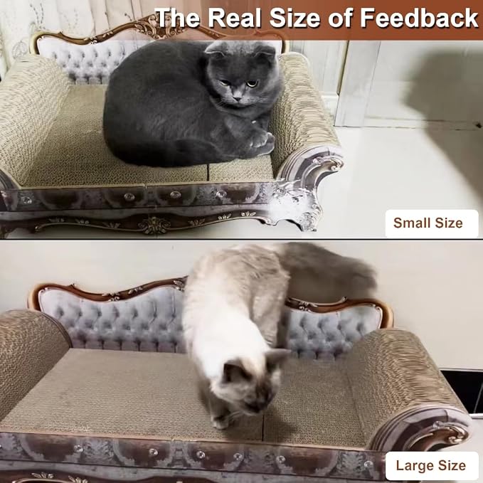 Sofa Shaped Scratching Couch, Thick Scratching Cardboard, Lounge Bed - Image 6