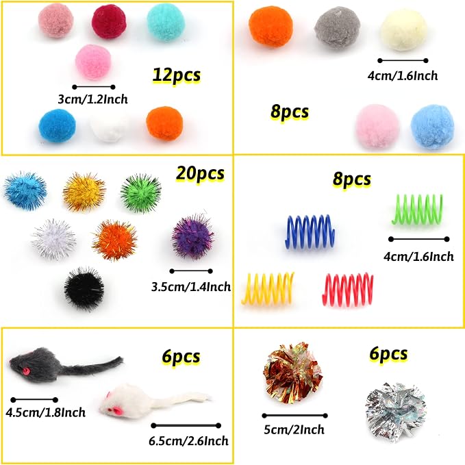 60 Pack Cat Toys - Image 2