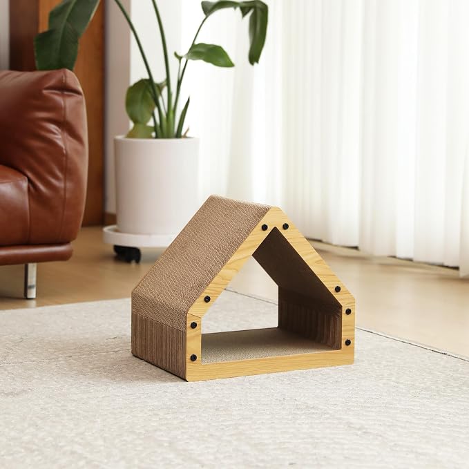 FUKUMARU Cat Scratcher House, Cozy Cardboard Design, Safe and Secure - Image 8