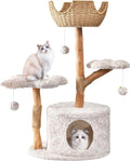 Easyego Modern Cat Tree, Aesthetic Wood Cat Tree Tower by Easyego