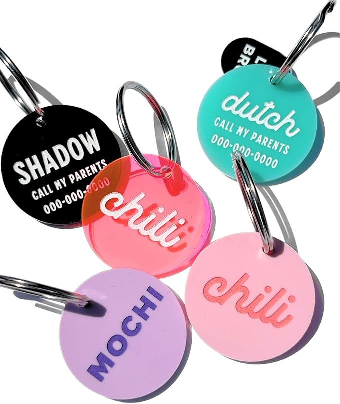 Personalized Pet ID Name Tag Charm – Custom Engraved Contact Information – - Image 4