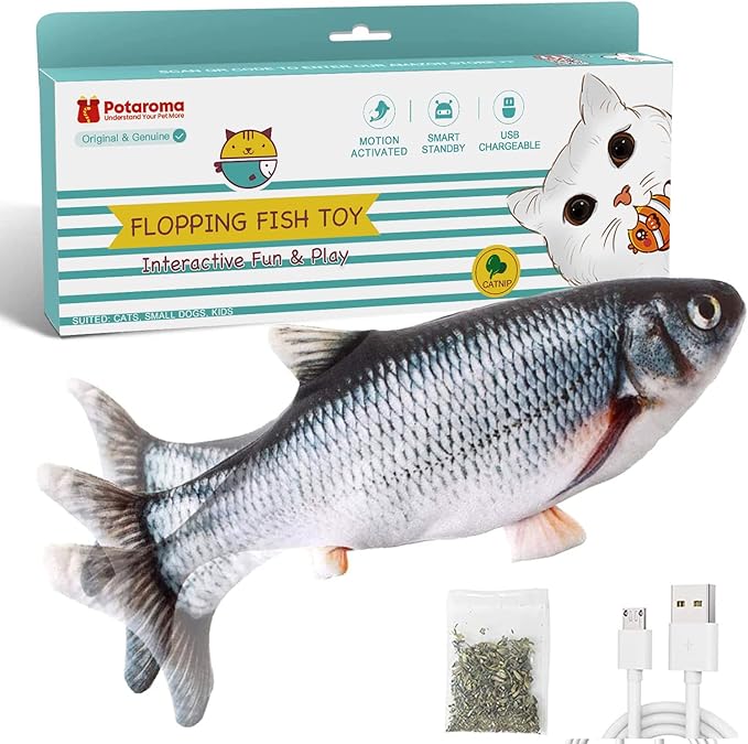Potaroma Cat Toys Flopping Fish by Potaroma