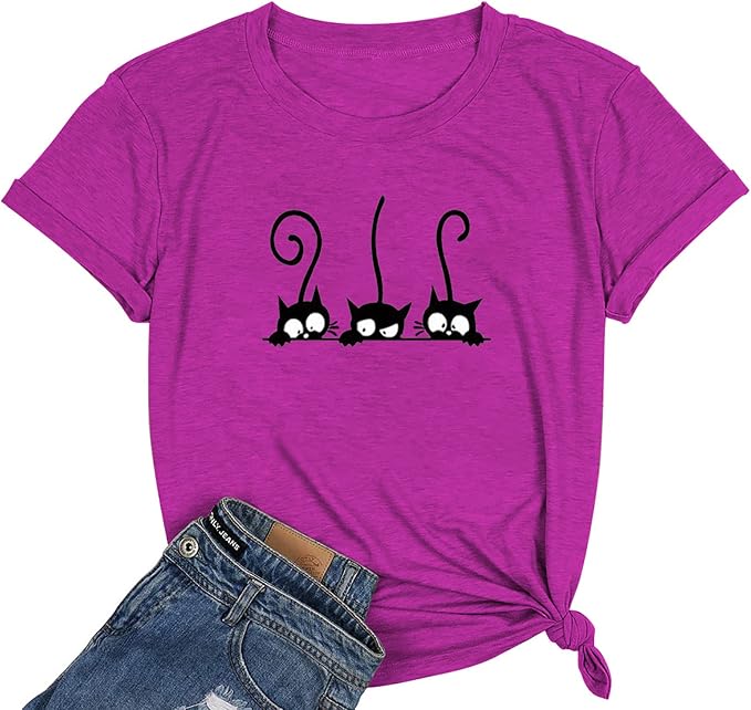 NIUBIA Women's T Shirts Summer Tops Simple Heart Graphic Shirts Sayings Short by NIUBIA